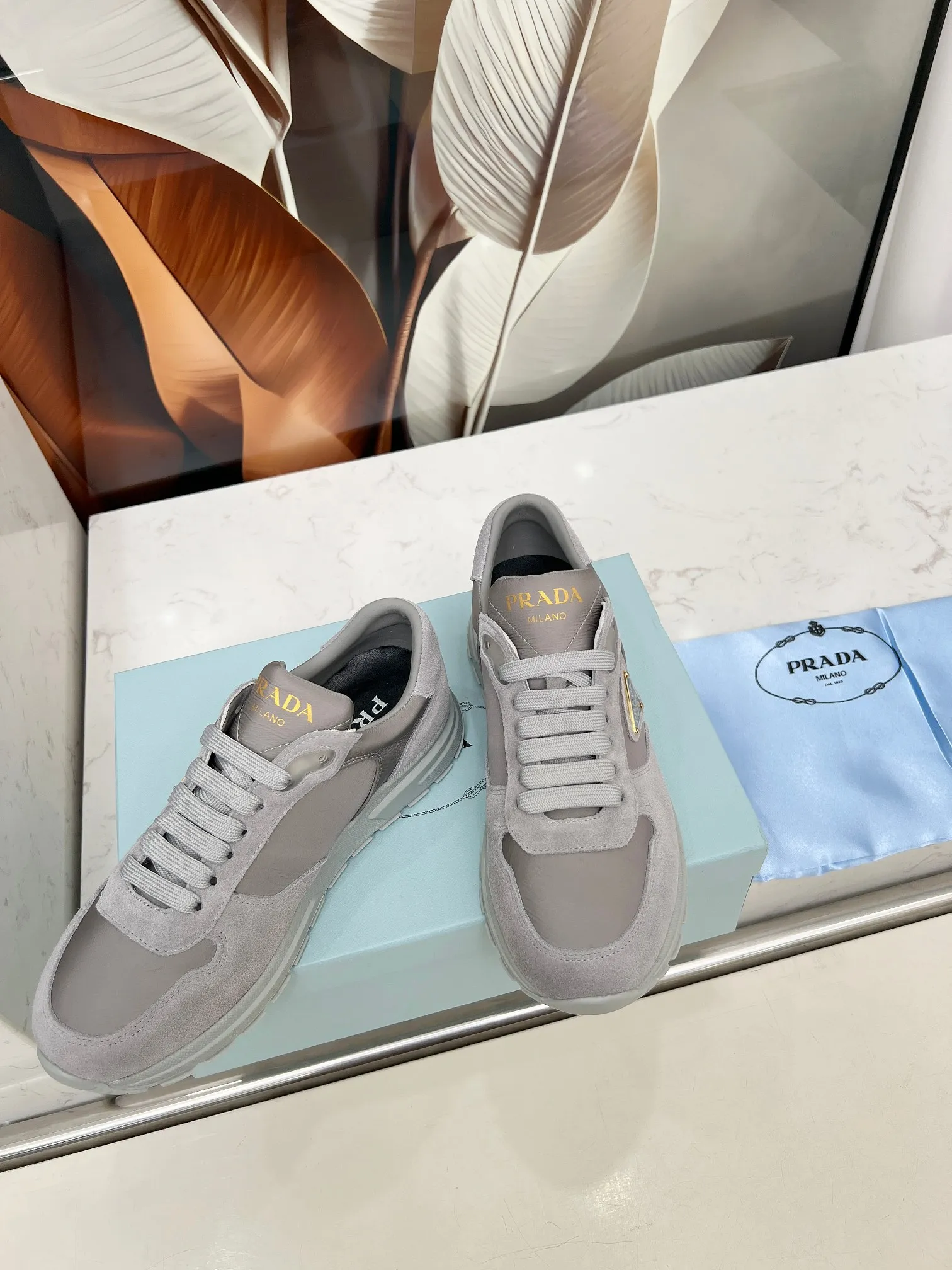 👟👟Ex-factory price 540👟👟 Prada "PRADA.." 2025 explosive model has been shipped. , original 1:1 development, four colors available 35--41 "Code 34 and 41 can be customized and cannot be returned or exchanged"